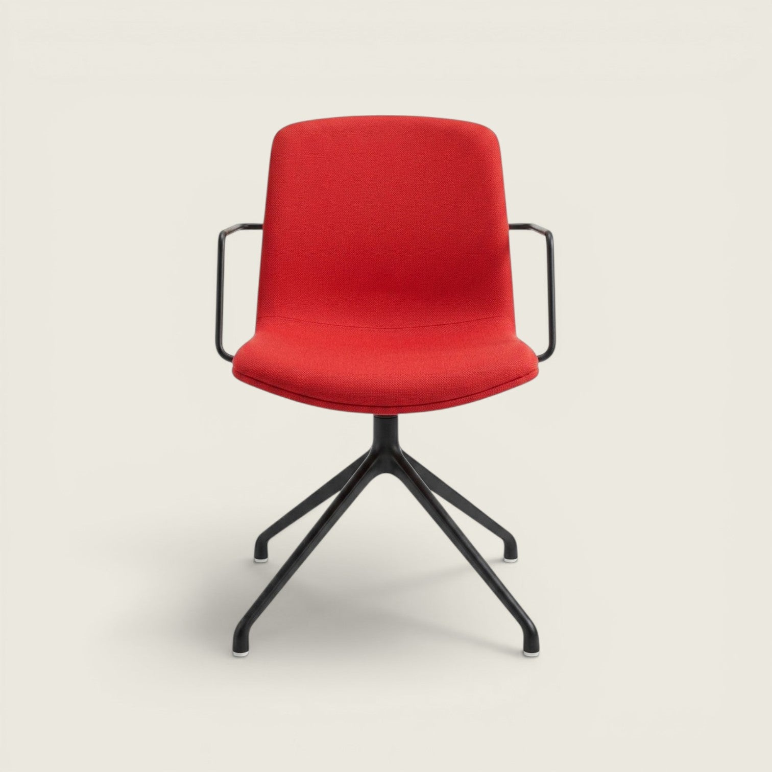 Orangebox : Chaise d'appoint visiteurs CUBB 06 en rouge - Reconditionnée