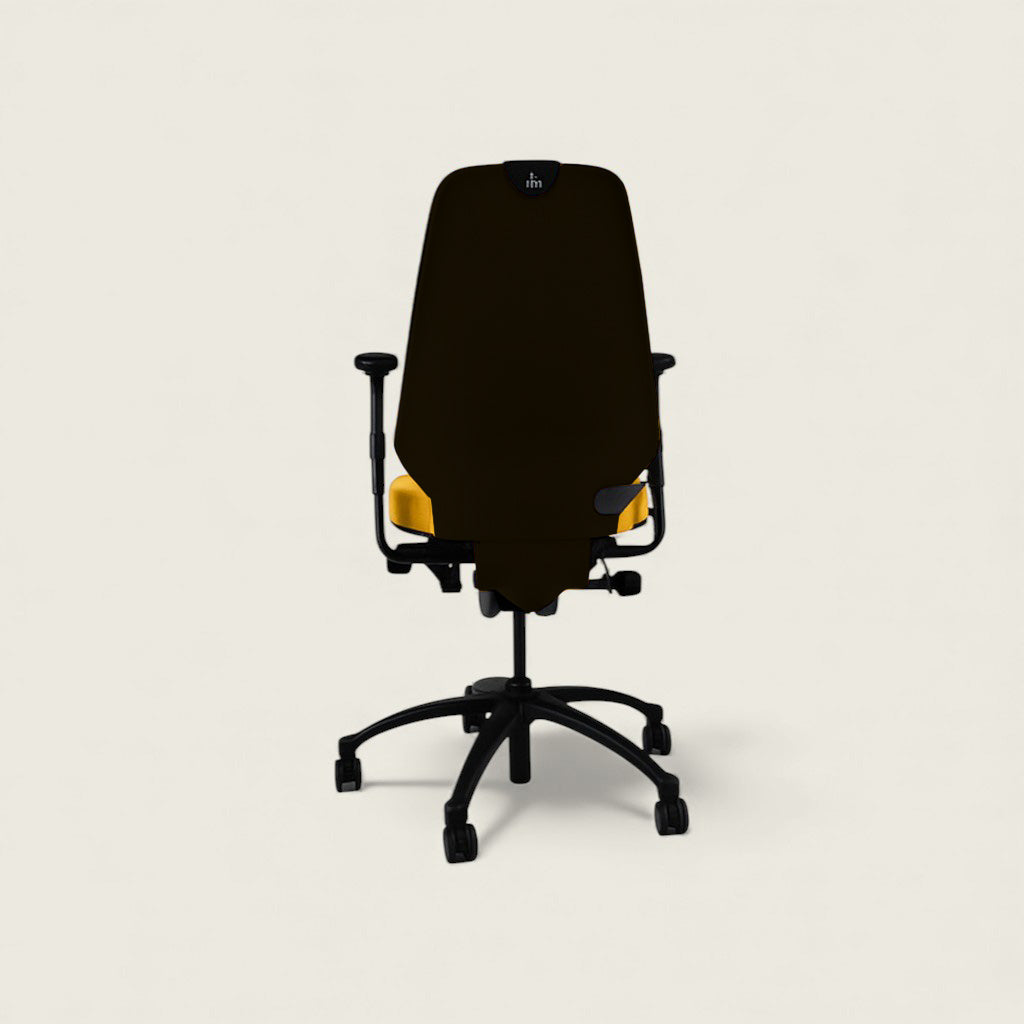 RH Logic: 400 Yellow High Back Ergonomic Office Chair - Refurbished