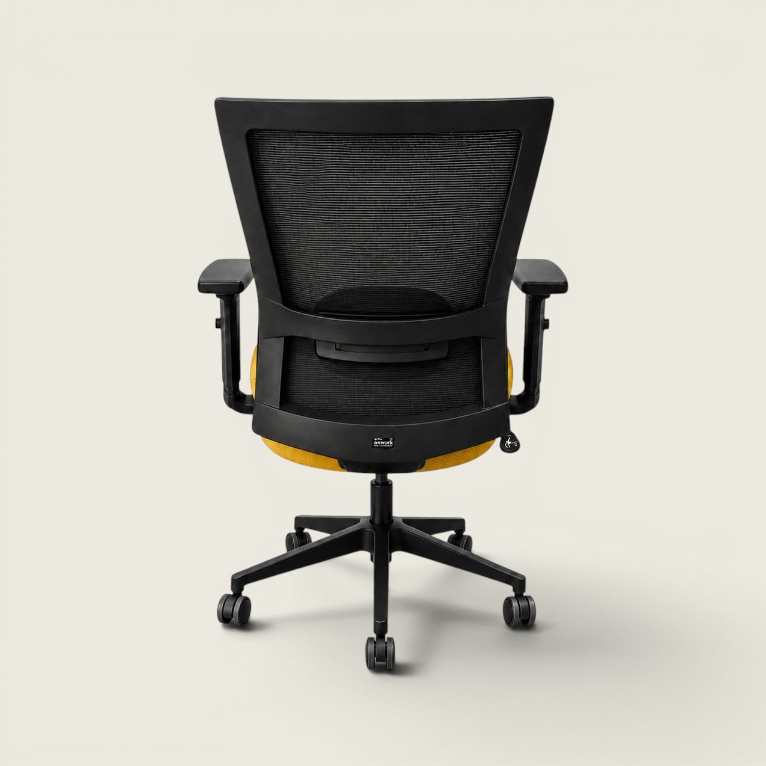 Silla Saxen Don't Task de tela negra - Reacondicionada