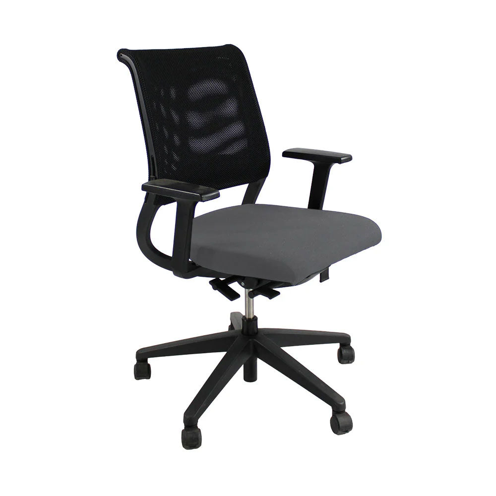 Sedus: Netwin NW-100 Chair with Mesh Back in Grey Fabric - Refurbished