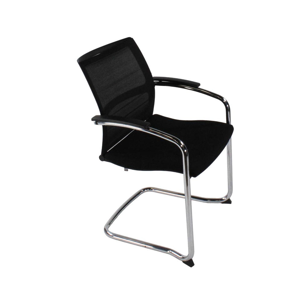 Sedus: Open Up Cantilever Chair with Mesh Back/Aluminium Frame in Black ...