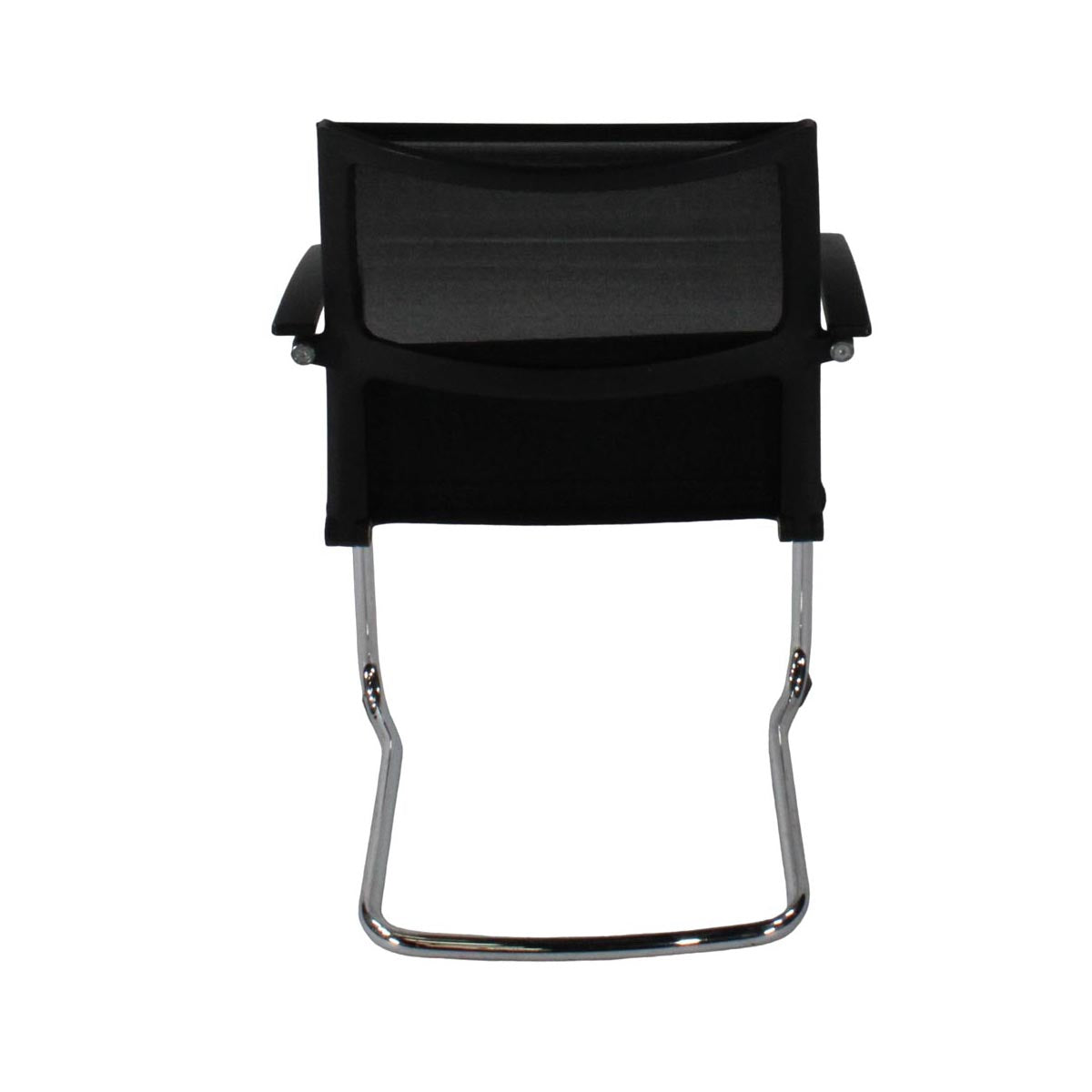 Sedus: Open Up Cantilever Chair with Mesh Back/Aluminium Frame in Black Fabric - Refurbished