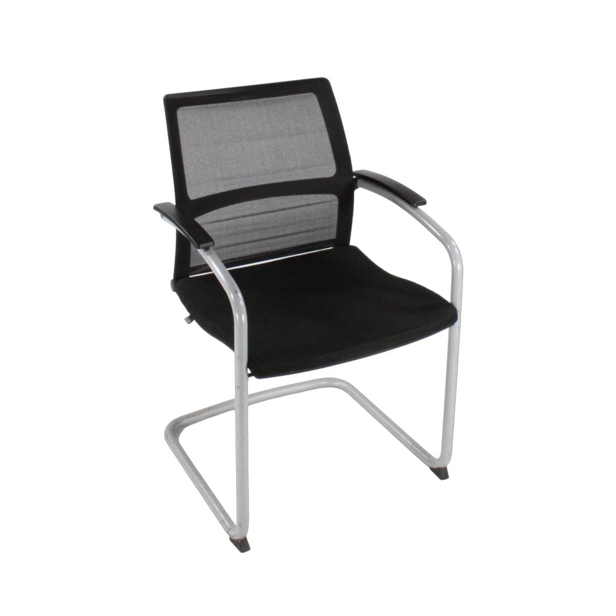 Sedus: Open Up Cantilever Chair with Mesh Back in Black Fabric - Refurbished