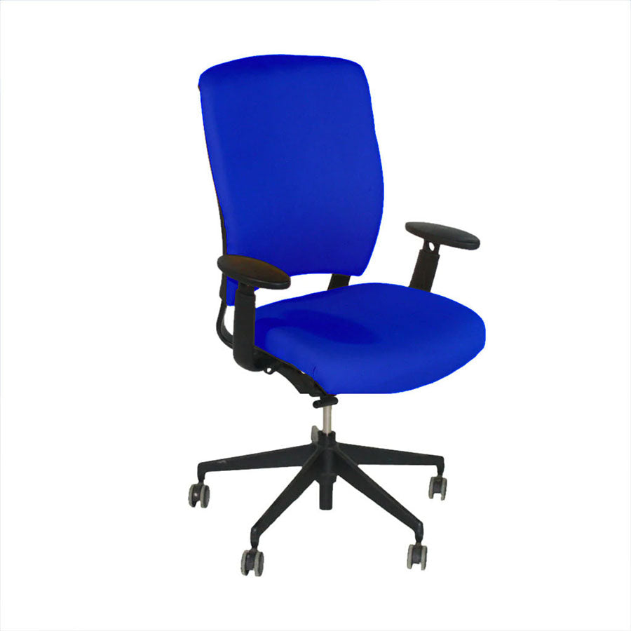 Senator: Enigma S21 Office Chair with Black Frame in Blue Fabric - Refurbished