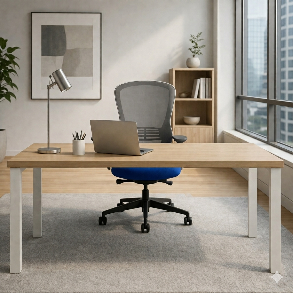 <tc>Senator</tc>Silla de oficina Ousby en color azul - Restaurada