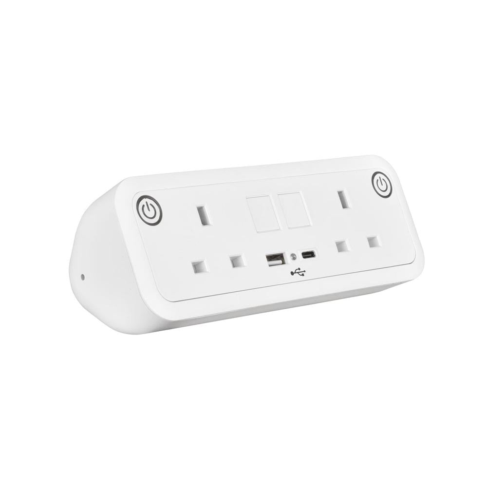 Dmv Select Desktop Guide Module One UNO Desktop Power Module in Gloss White