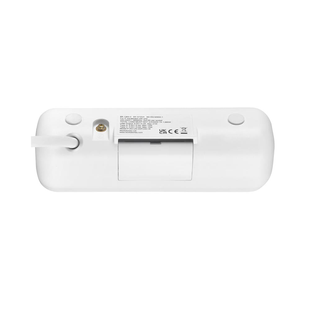 Dmv Select Desktop Guide Module One UNO Desktop Power Module in Gloss White