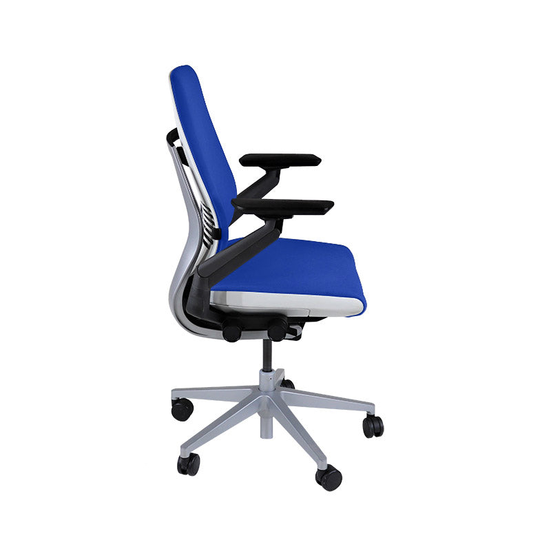 Steelcase : Chaise de bureau ergonomique Gesture - Tissu bleu - Reconditionnée