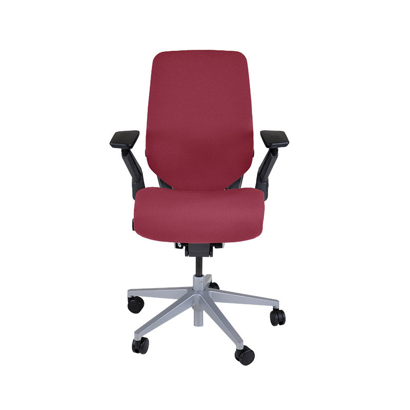 Steelcase: Gesture Ergonomic Office Chair - Burgundy Leather - Refurbished