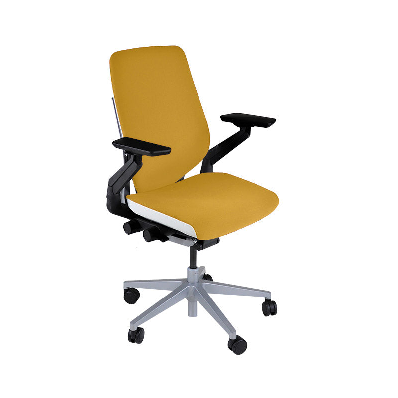 Steelcase : Chaise de Bureau Ergonomique Gesture - Tissu Jaune - Reconditionnée