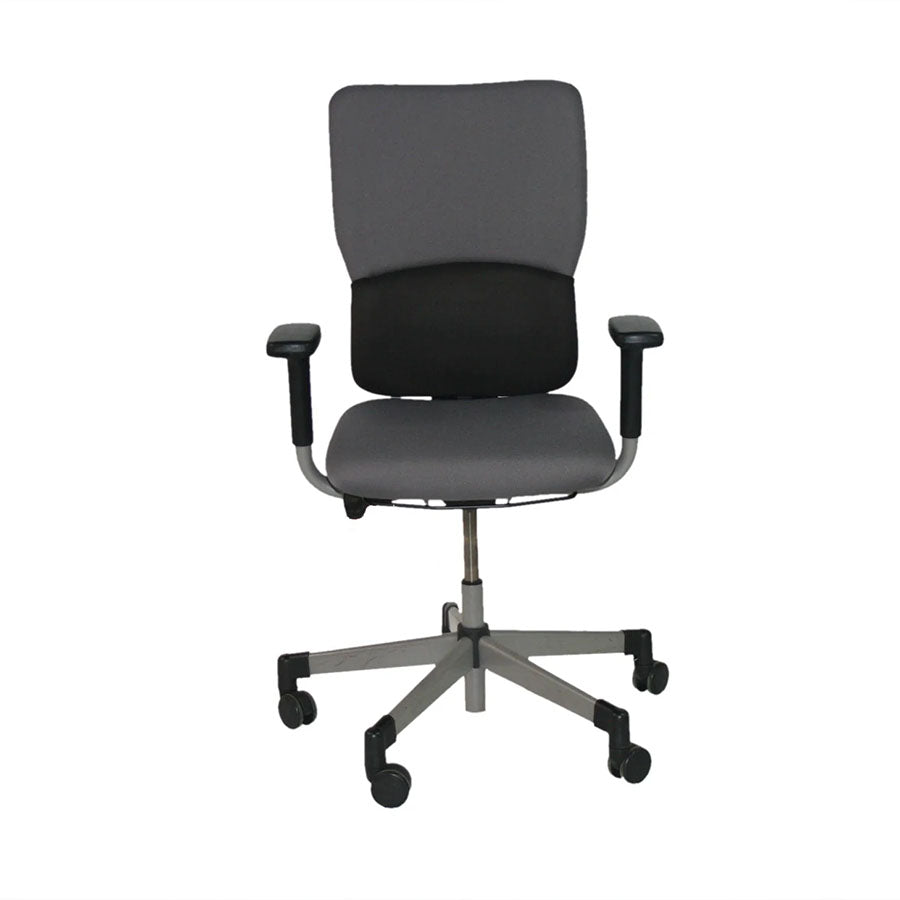 Steelcase: Lets B - Hi-Back Task Chair in Grey Fabric - Refurbished