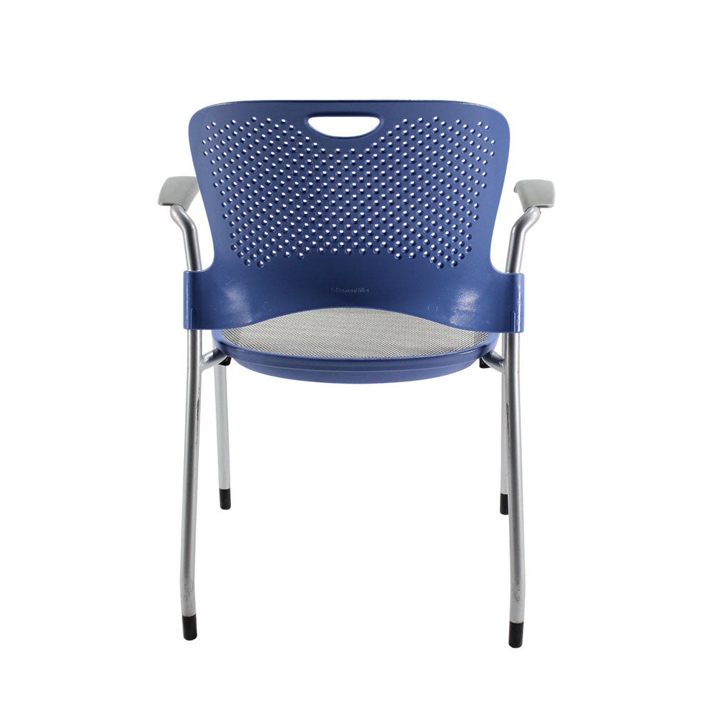 Herman Miller : Chaise Caper en maille bleu/gris - Remis à neuf