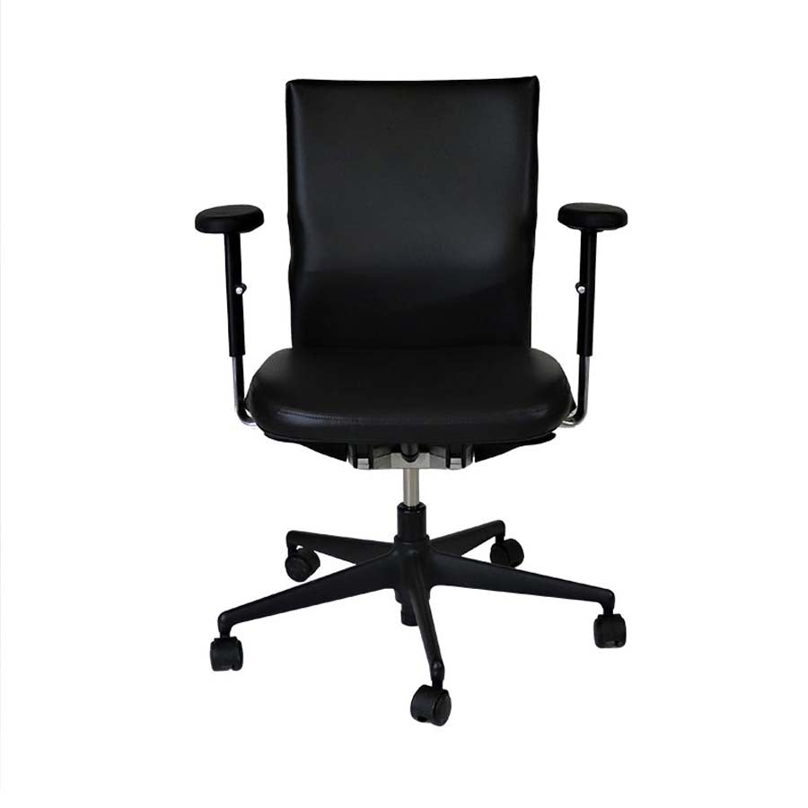 Vitra: Axess Office Chair in Black Leather - Refurbished