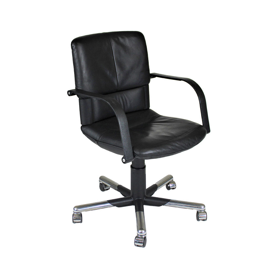 Vitra: Imago Bellini Executive Swivel Chair in Black Leather - Refurbished