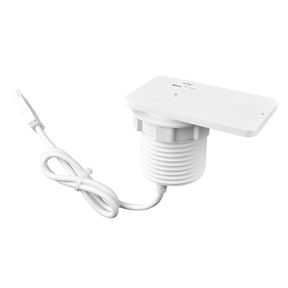 Rectangular Power Module Rectangular Ion Duo Power Module In-desk in White