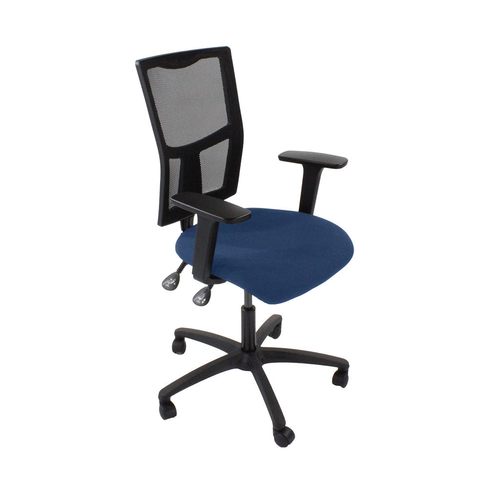 TOC: Ergo 2 Task Chair in Blue Fabric - Refurbished