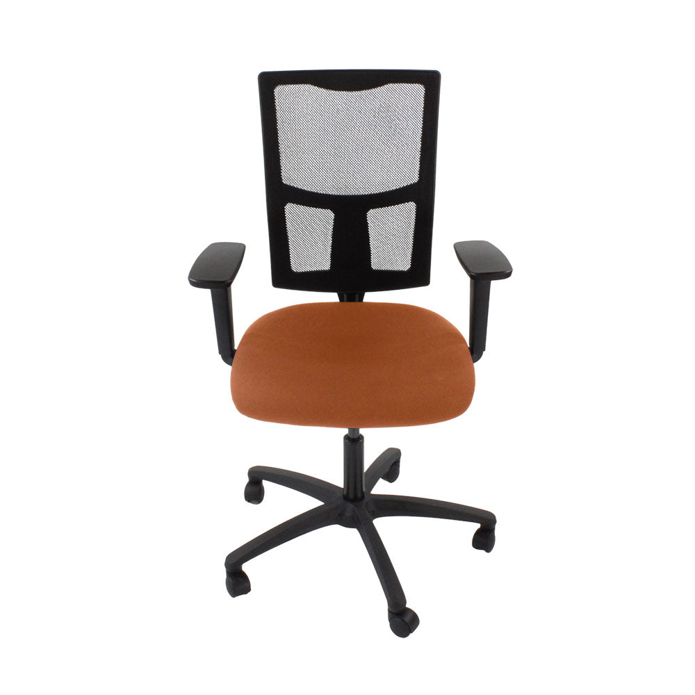 TOC: Ergo 2 Task Chair in Tan Leather - Refurbished