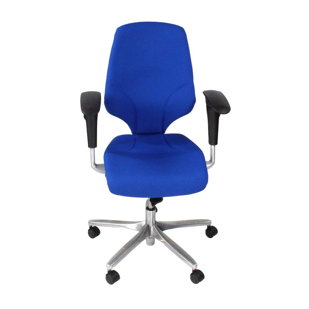 Giroflex: G64 Task Chair in Blue Fabric/Aluminium Frame - Refurbished