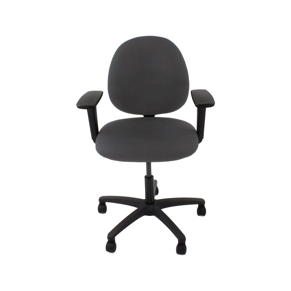 TOC: Scoop Operator Chair in Grey Fabric - Refurbished