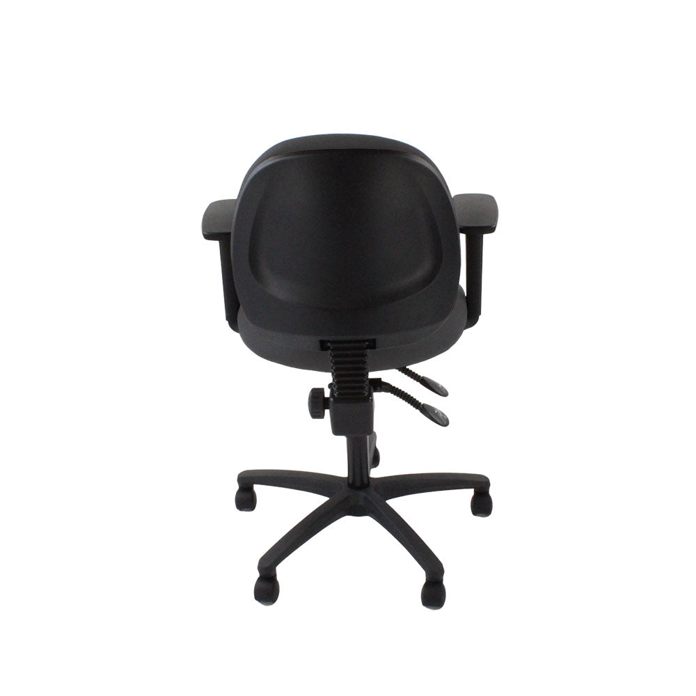 TOC: Scoop Operator Chair in Grey Fabric - Refurbished