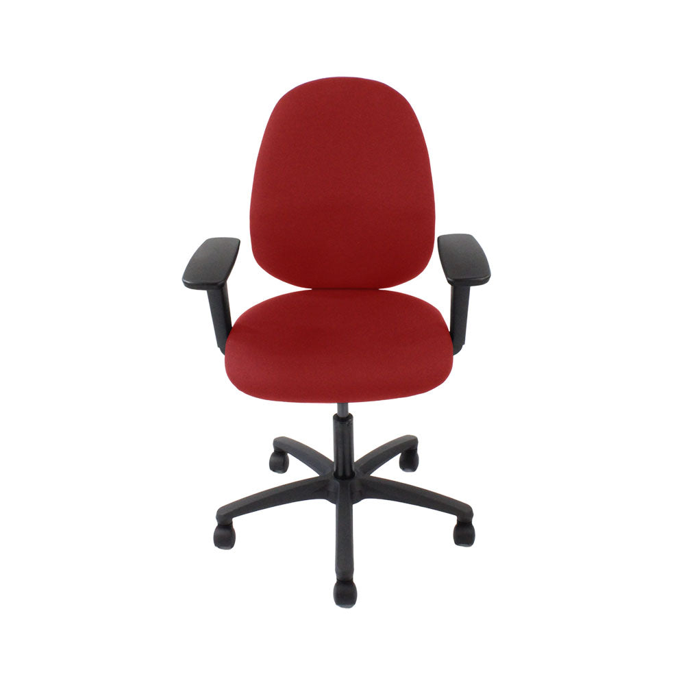 TOC: Scoop High Operator Chair in Red Fabric - Refurbished