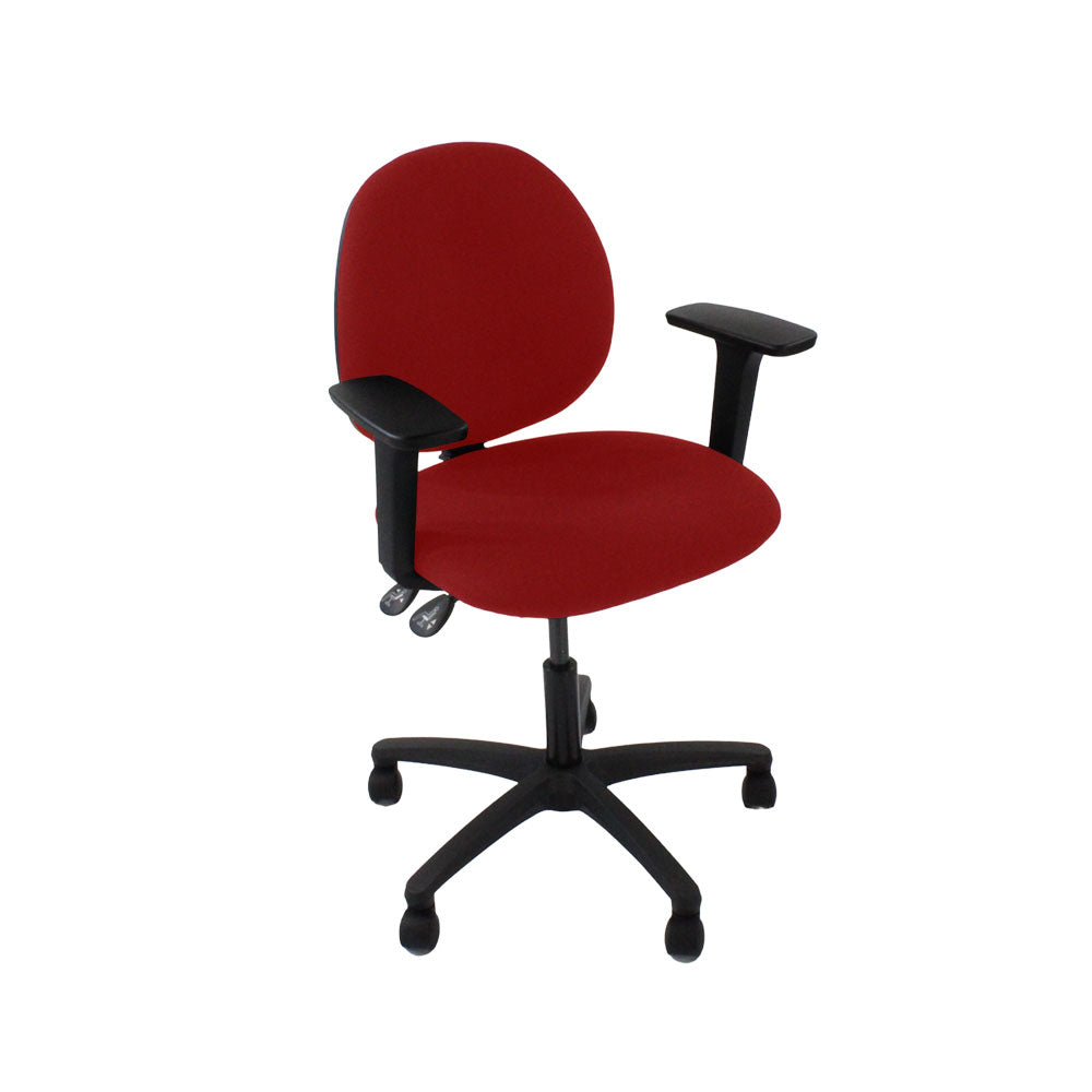 TOC: Scoop Operator Chair in Red Fabric - Refurbished