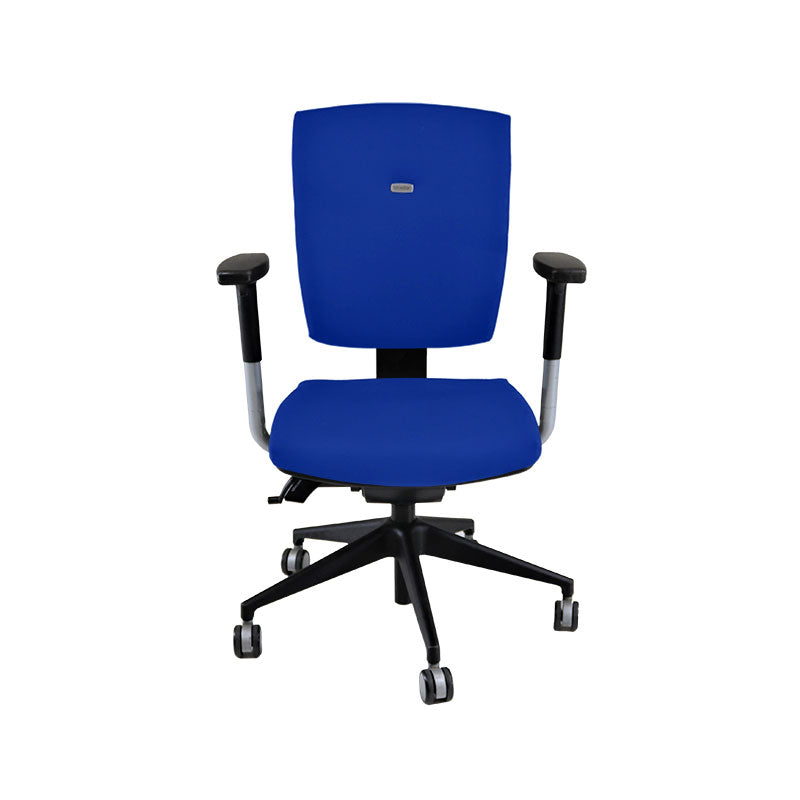 Senator: Sprint Task Chair aus blauem Stoff – generalüberholt