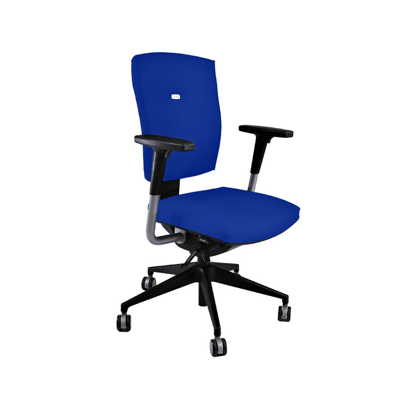 Senator: Sprint Task Chair aus blauem Stoff – generalüberholt