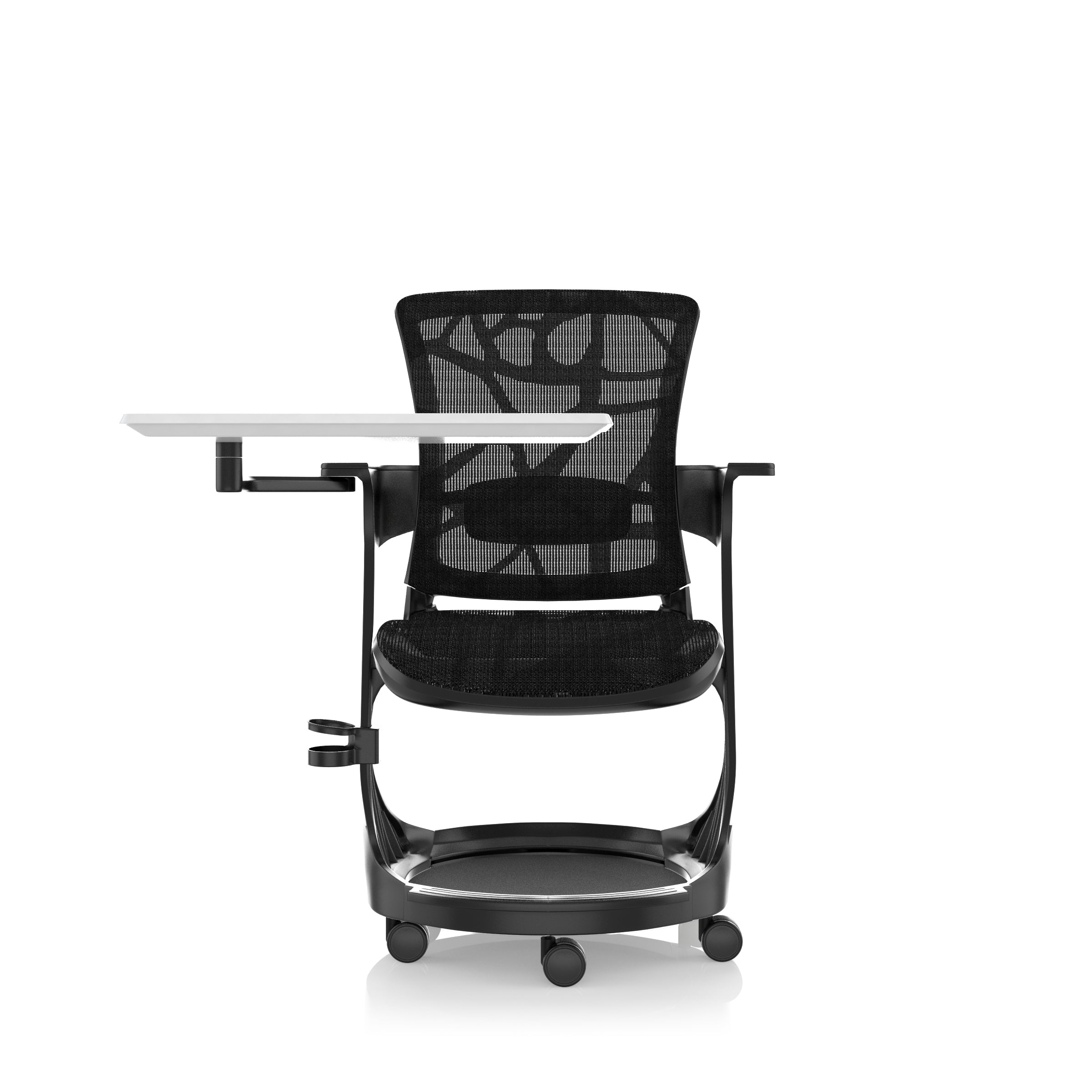 Komfortsitz: Skate Task Trainingsstuhl in Schwarz – generalüberholt