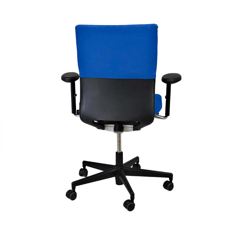 Vitra: Axess bureaustoel in blauwe stof - gerenoveerd