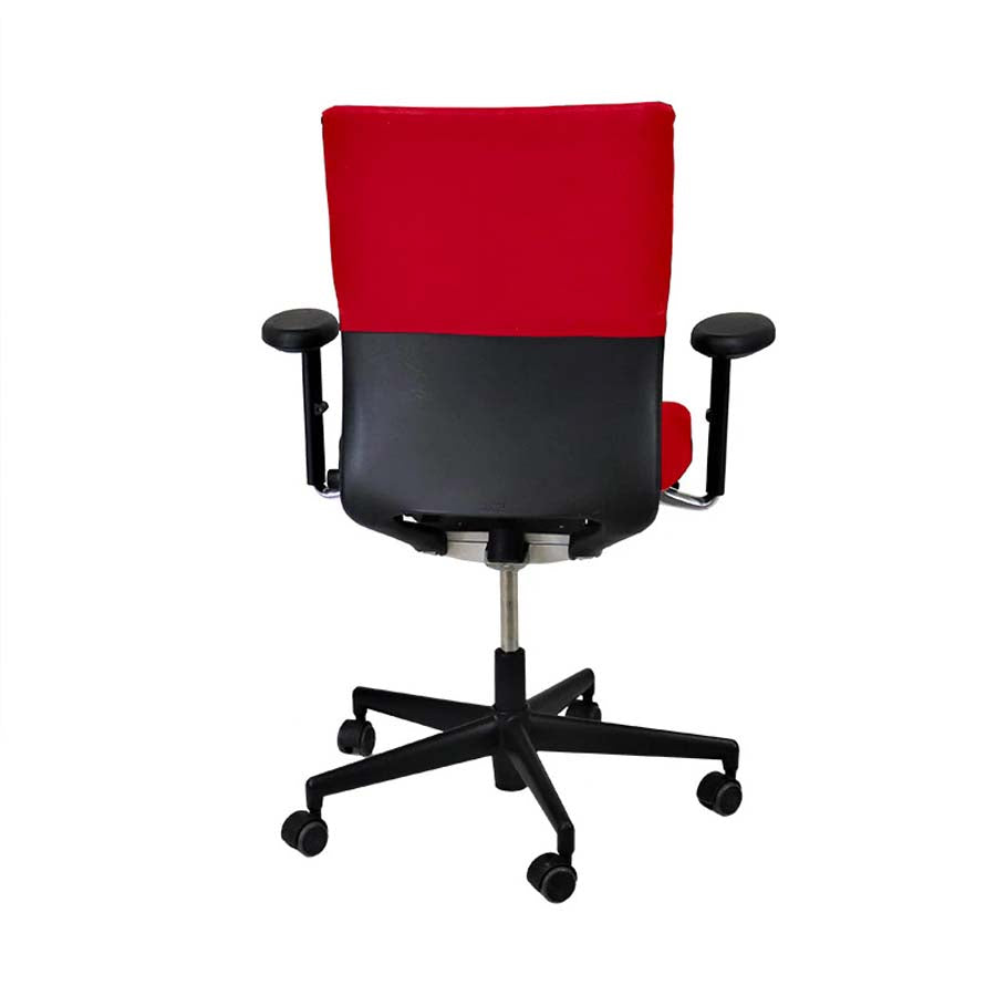 Vitra: Axess-bureaustoel in rode stof - Gerenoveerd