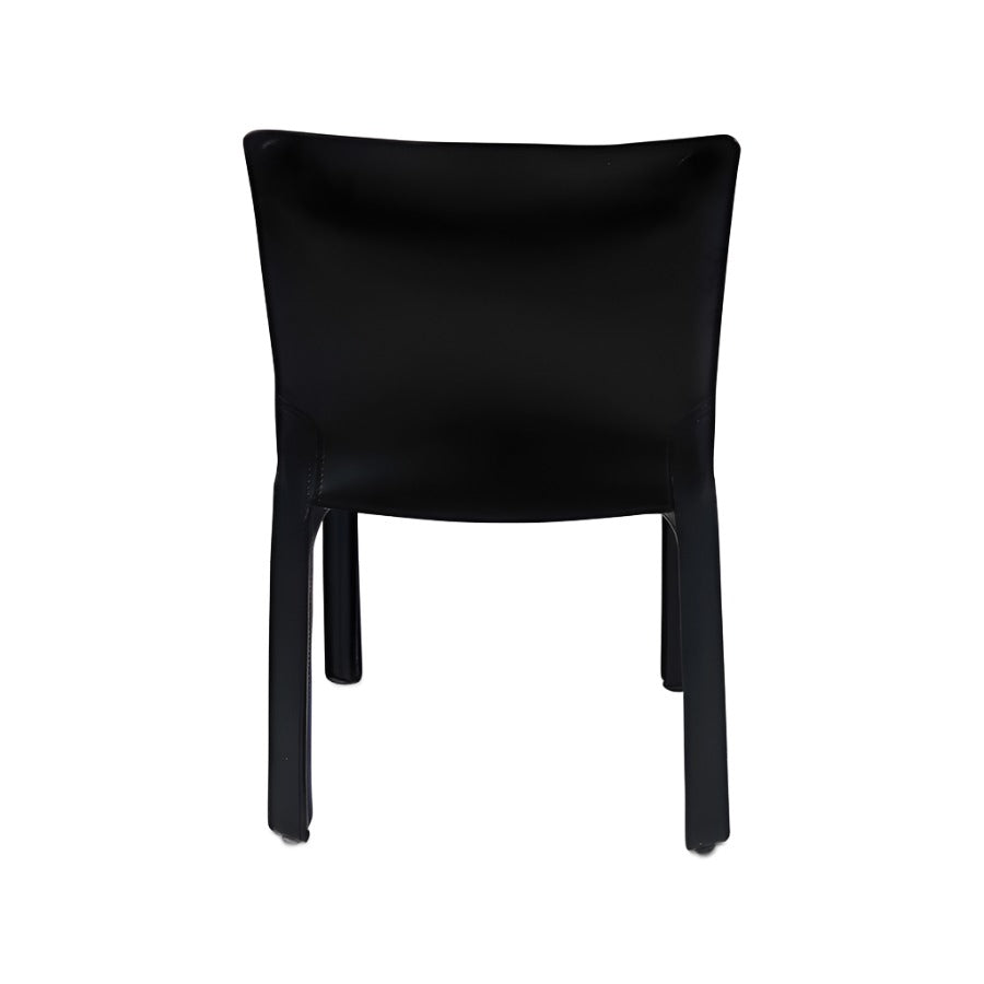 Cassina: Cab 412 stoel in zwart leer - gerenoveerd