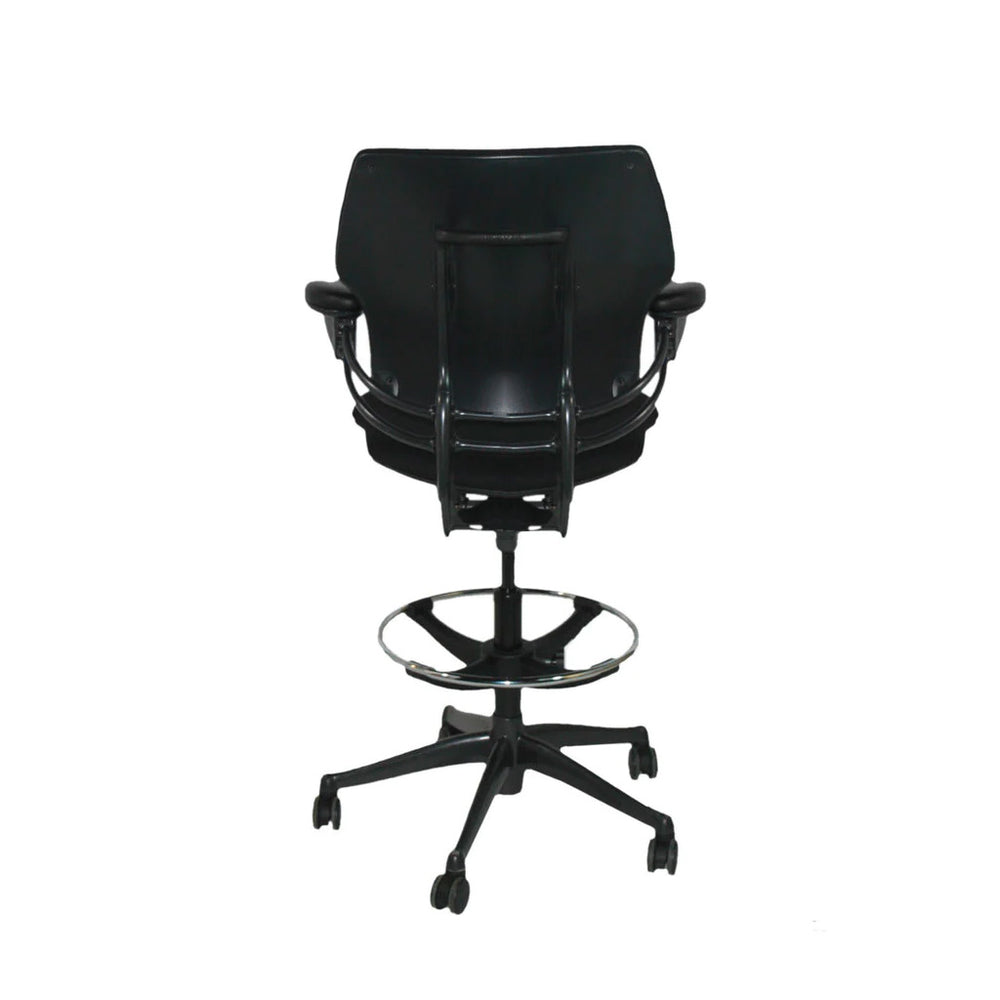 Humanscale: Freedom Draughtsman Chair in Black Fabric - Refurbished ...
