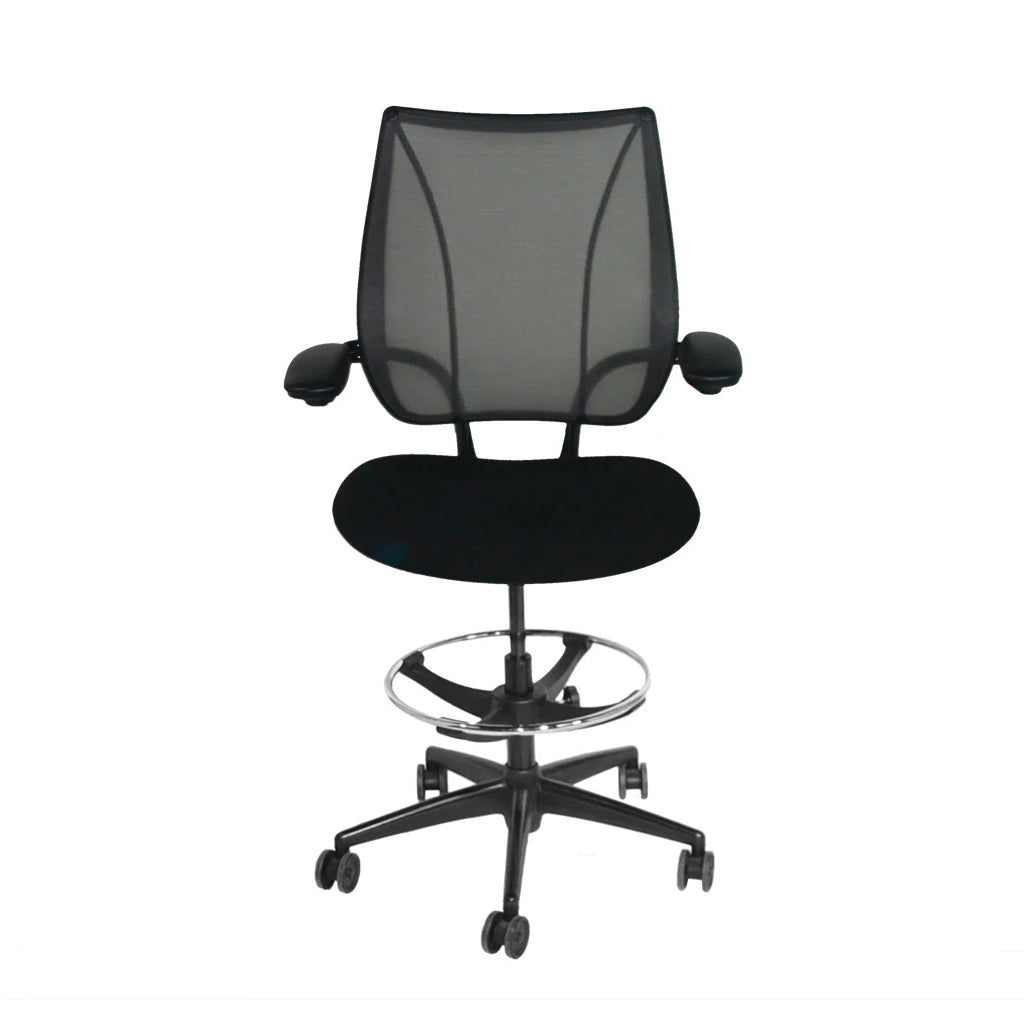 Humanscale: Liberty Draughtsman Chair in Black Fabric - Refurbished