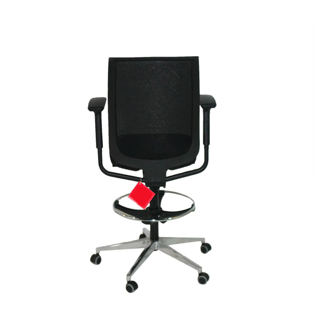 Steelcase: Reply Air Draughtman Chair with Polished Aluminium Base - Refurbished