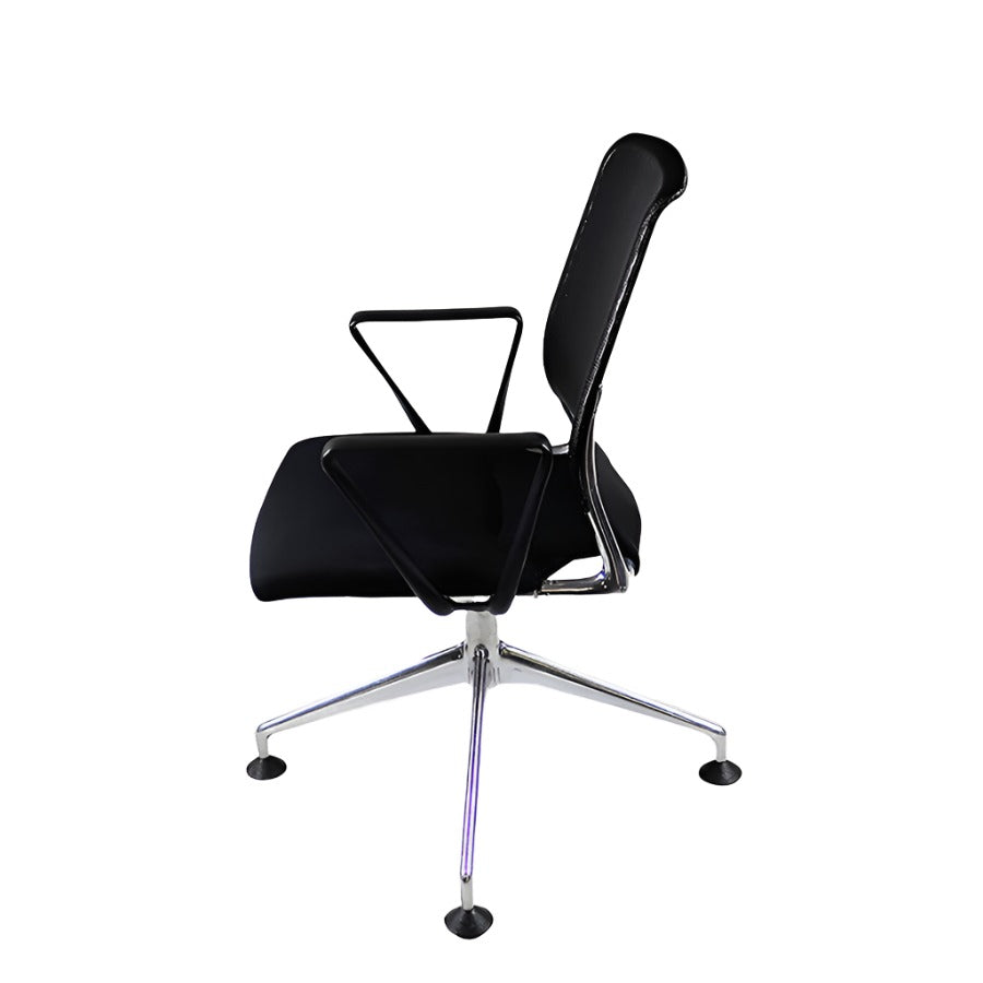 Vitra: Meda -  Meeting Chair with Mesh Back Plastic Arms- Refurbished