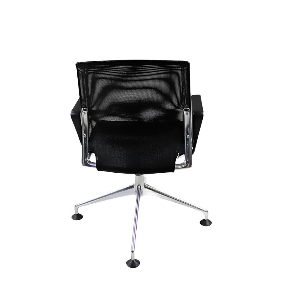 Vitra: Meda -  Meeting Chair with Mesh Back Plastic Arms- Refurbished